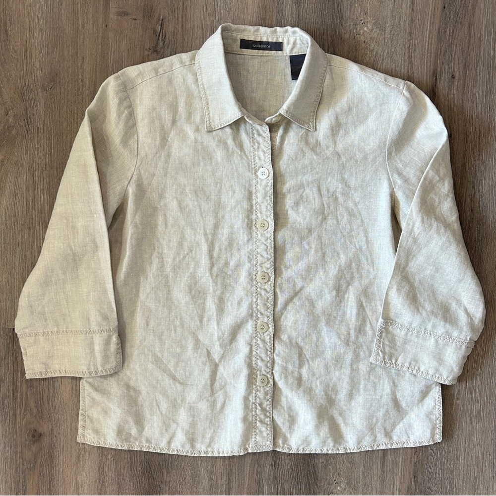 100% Linen Button Down Shirt